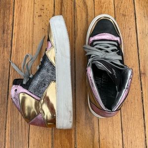 P448 Metallic Sneakers - super cute! Barely Worn- excellent condition.